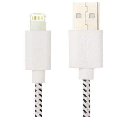 AussieSuperStore Homeware Supplies Nylon Braided Tough Cable Charger for iPhone 6 & 6 Plus / iPhone 5 & 5S & 5C (1m) White Nylon Braided Tough Cable Charger for iPhone 6,6Plus 5,5s,5c White CBIP5G18526W
